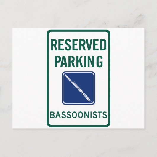 Basonisten Parken Postkarte (Vorderseite)