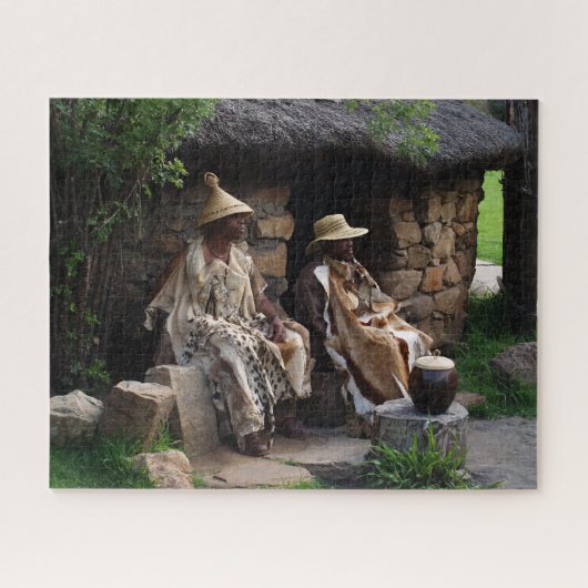 Basotho Chieftain Medizin Mann. Puzzle (Horizontal)