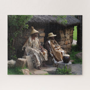 Basotho-Häuptling Medizinmann. Puzzle