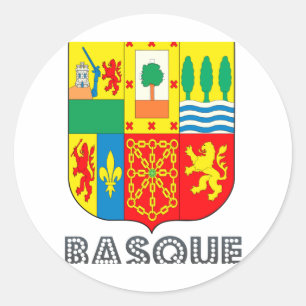 Basquan Emblem Runder Aufkleber