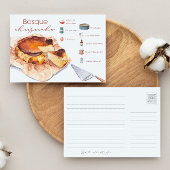 Basque Cheesecake Rezept Postkarte