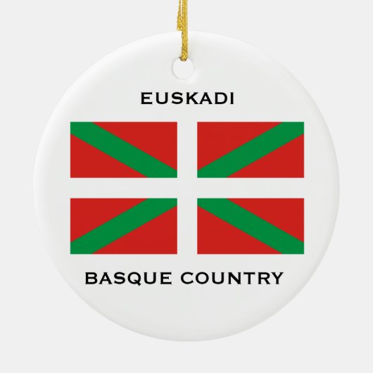 BASQUE* EUSKADI kundenspezifische Keramikornament (Hinten)