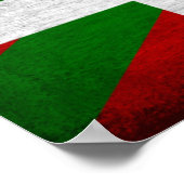 Basque Flag Distressed Poster (Ecke)