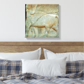 Basrelief eines anthropomorphischen Stiers Leinwanddruck (Insitu (Schlafzimmer))