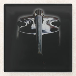 Bass-1-Küste Glasuntersetzer