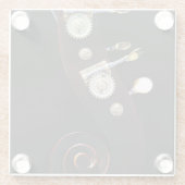 Bass-2-Küste Glasuntersetzer (Rückseite)