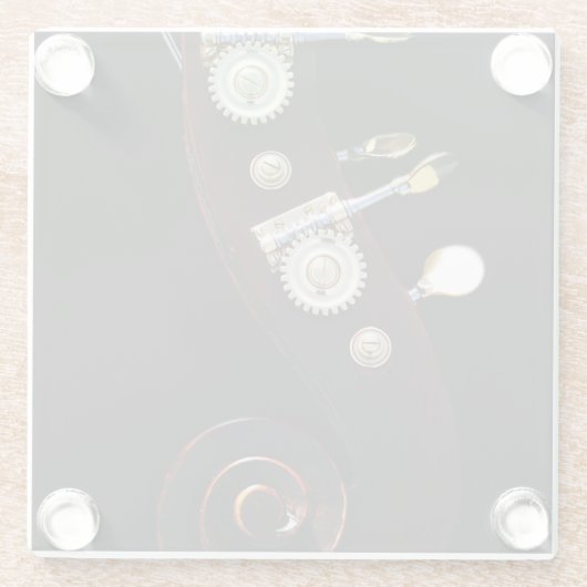 Bass-2-Küste Glasuntersetzer (Rückseite)