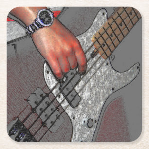 Bass 4 Coast Rechteckiger Pappuntersetzer