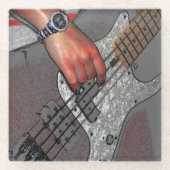 Bass-4-Küste Glasuntersetzer (Vorderseite)