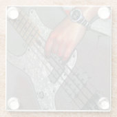 Bass-4-Küste Glasuntersetzer (Rückseite)