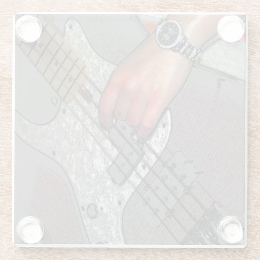 Bass-4-Küste Glasuntersetzer (Rückseite)