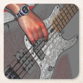 Bass-4-Küste Rechteckiger Pappuntersetzer (Vorderseite)