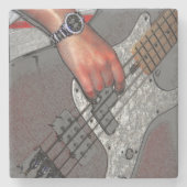 Bass-4-Küste Steinuntersetzer (Vorderseite)