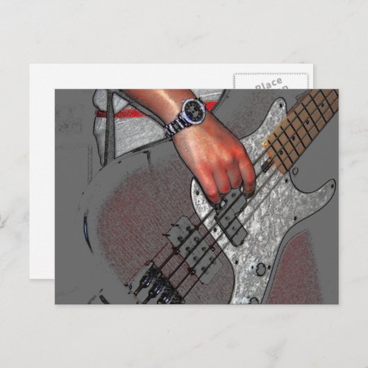 Bass 4 pccna postkarte (Vorne/Hinten)