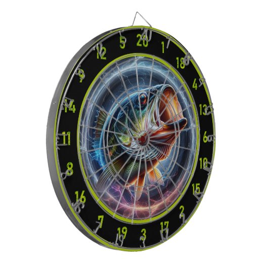 Bass Adventure auf Dart Board Dartscheibe (Vorderseite Links)