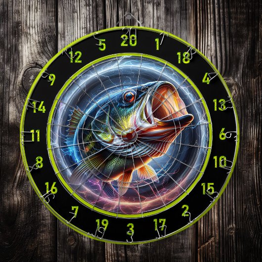 Bass Adventure auf Dart Board Dartscheibe