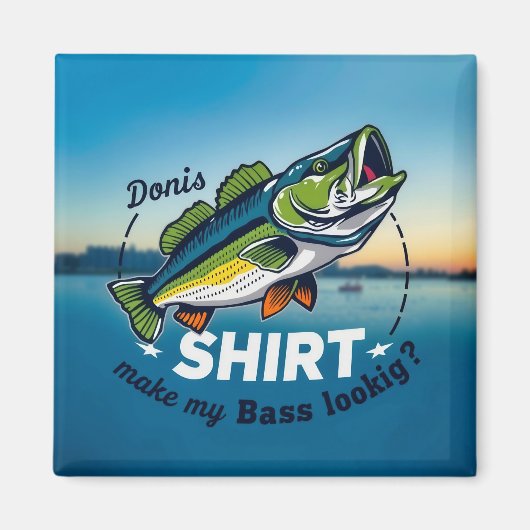 Bass-Angel-Abenteuer Magnet (Vorne)
