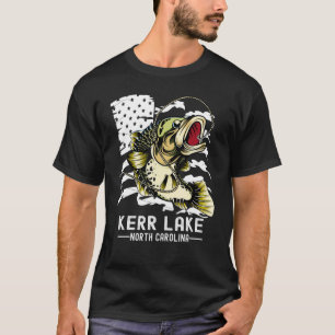 Bass-Angeln Sportfischer Kerr Lake Nord T-Shirt