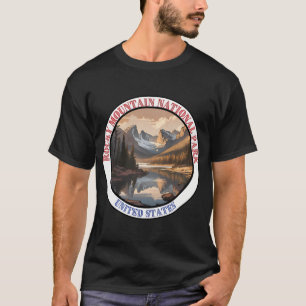 Bass-Angeln-Tarnflagge Großer Mund auf der Rücksei T-Shirt