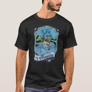 Bass-Angler Mein letzter Wurf ich verspreche es T-Shirt