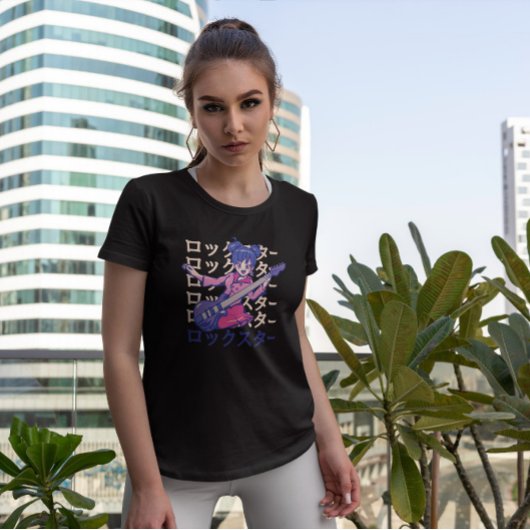 Bass Anime Girl Music T-Shirt