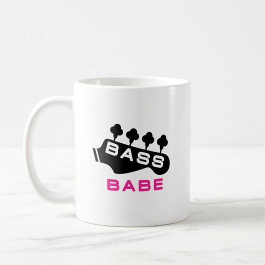 Bass Babe Geschenk für Bassist Kaffeetasse (Links)