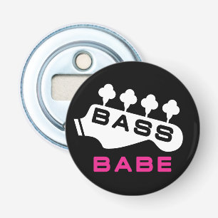 Bass Babe Geschenk für Bassiste Girl Flaschenöffner