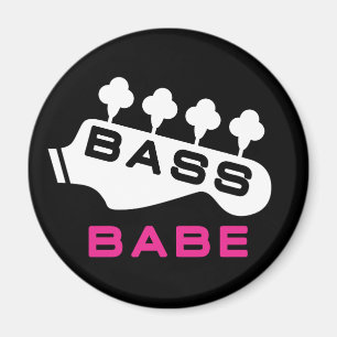 Bass Babe Geschenk für Bassiste Girl Magnet