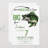 Bass Bass Birthday Portrait Einladung (Vorne/Hinten)