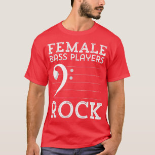 Bass Bass Players Rock Double Bass Funny Music T-Shirt