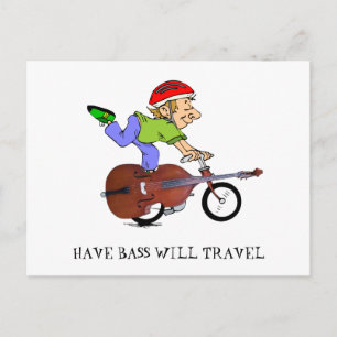 BASS BIKE-POSTCARD POSTKARTE