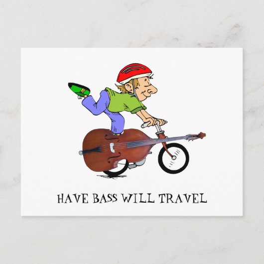 BASS BIKE-POSTCARD POSTKARTE (Vorderseite)