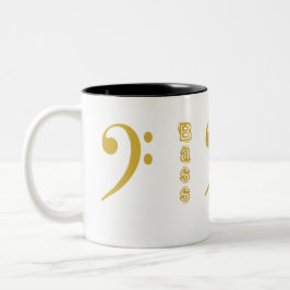 Bass Boss Bass Clef Tasse in Gold