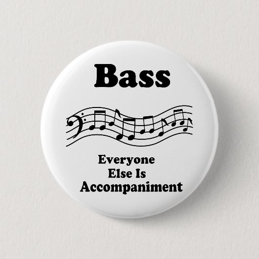Bass-Chor-Geschenk Button (Vorderseite)