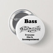 Bass-Chor-Geschenk Button (Vorne & Hinten)