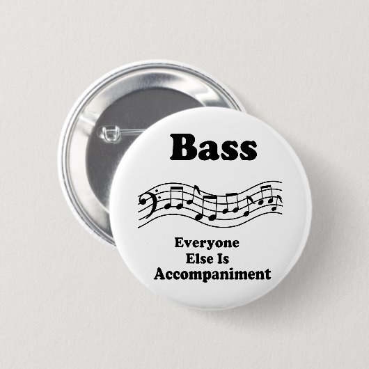 Bass-Chor-Geschenk Button (Vorne & Hinten)