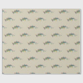 Bass Christmas Wrapping Paper Geschenkpapier (Flach)