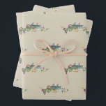 Bass Christmas Wrapping Paper Geschenkpapier Set<br><div class="desc">Bassfisch mit Weihnachtsbeleuchtung Papier</div>