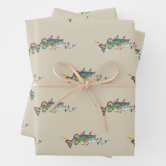 Bass Christmas Wrapping Paper Geschenkpapier Set