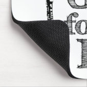 Bass Clarinet Band Geek Mousepad (Ecke)