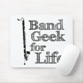 Bass Clarinet Band Geek Mousepad (Mit Mouse)