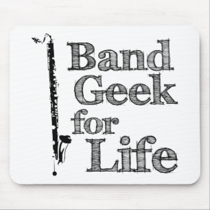 Bass Clarinet Band Geek Mousepad