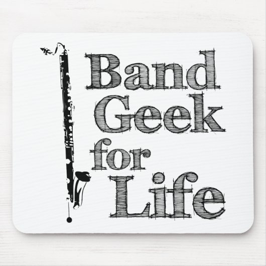 Bass Clarinet Band Geek Mousepad (Vorne)