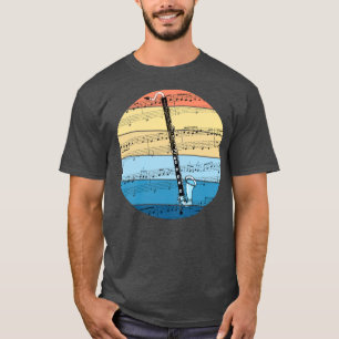 Bass Clarinet Music Notation Clarinetist Woodwind T-Shirt