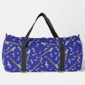Bass Clarinet Musiknote Muster Duffle Bag (Vorderseite)