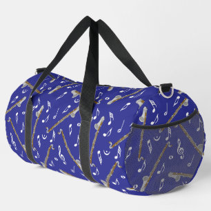 Bass Clarinet Musiknote Muster Duffle Bag