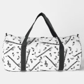 Bass Clarinet Musiknote Muster Duffle Bag (Vorderseite)
