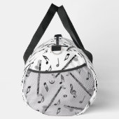 Bass Clarinet Musiknote Muster Duffle Bag (Rechts)