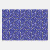 Bass Clarinet Musiknote Muster Geschenkpapier Set (Vorderseite 3)