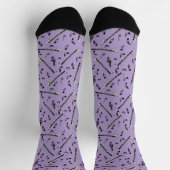 Bass Clarinet Musiknote Muster Socken (Oben)